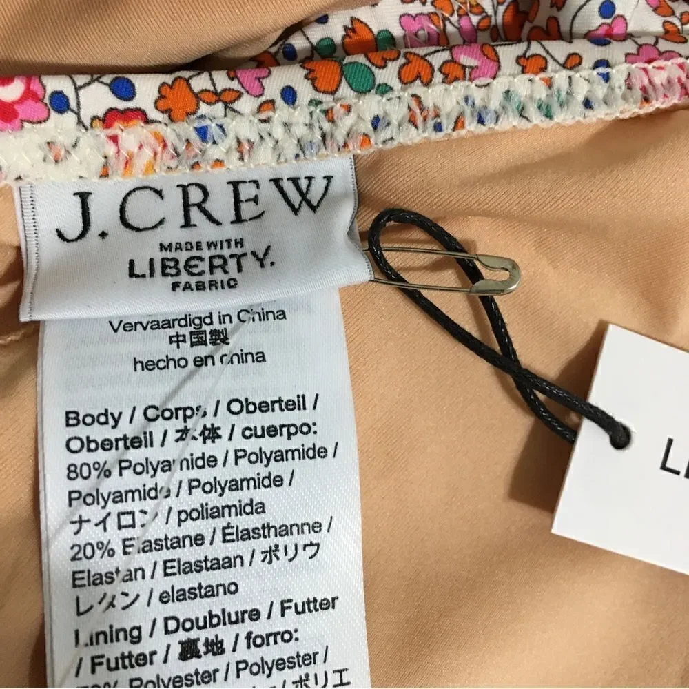 J. Crew NWT One Piece Liberty Rose Eloise Floral Swimsuit Size 20